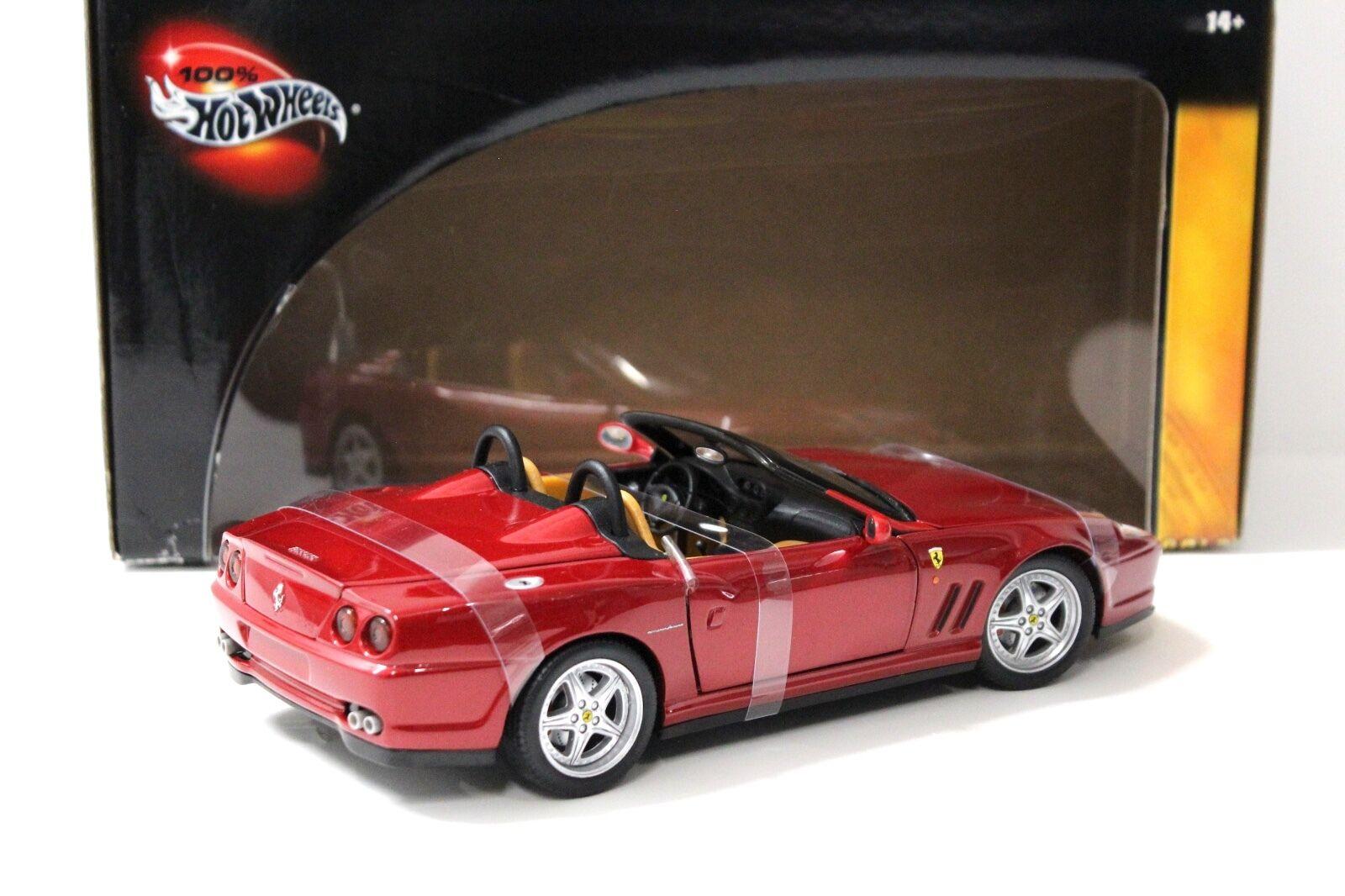 1:18 Hot Wheels Ferrari 550 Barchetta Pininfarina wine red