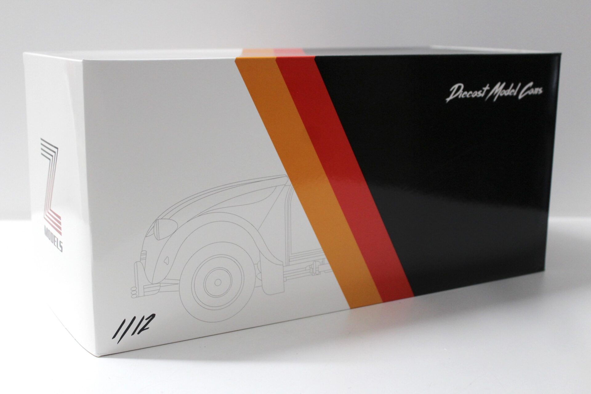 1:12 Z-Models Citroen 2CV Cocorico 1986 white/ blue/ red