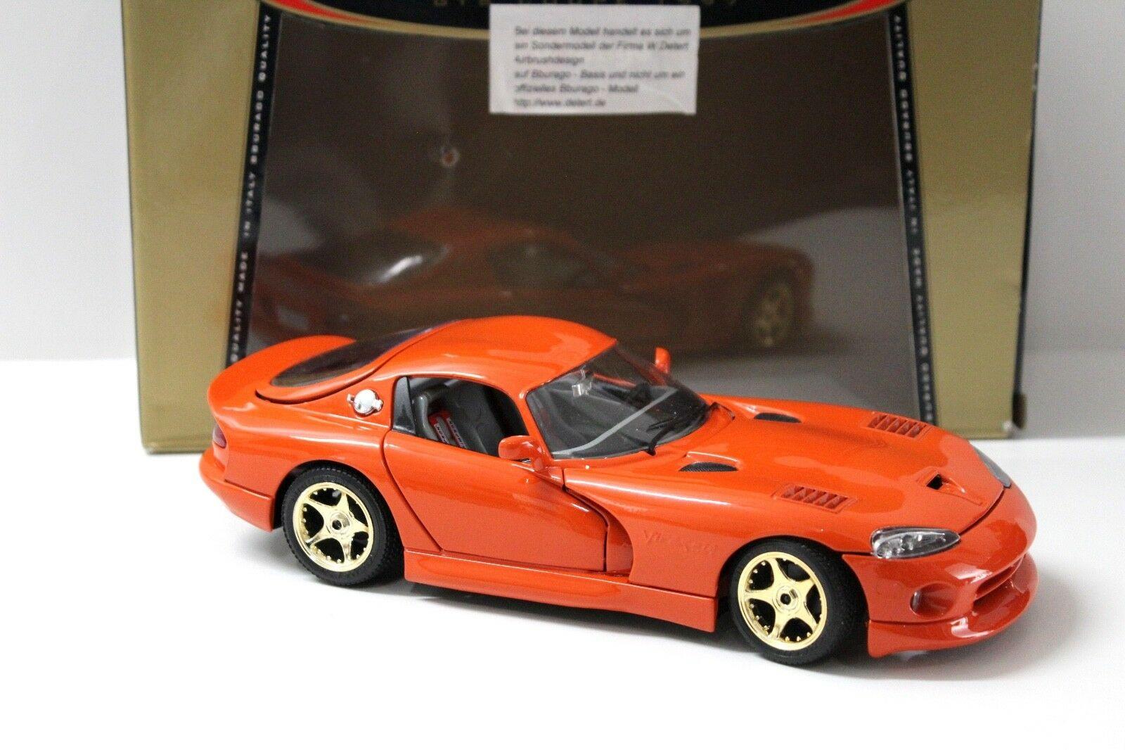 1:18 Bburago Dodge Viper GTS Coupe orange "W.Detert"