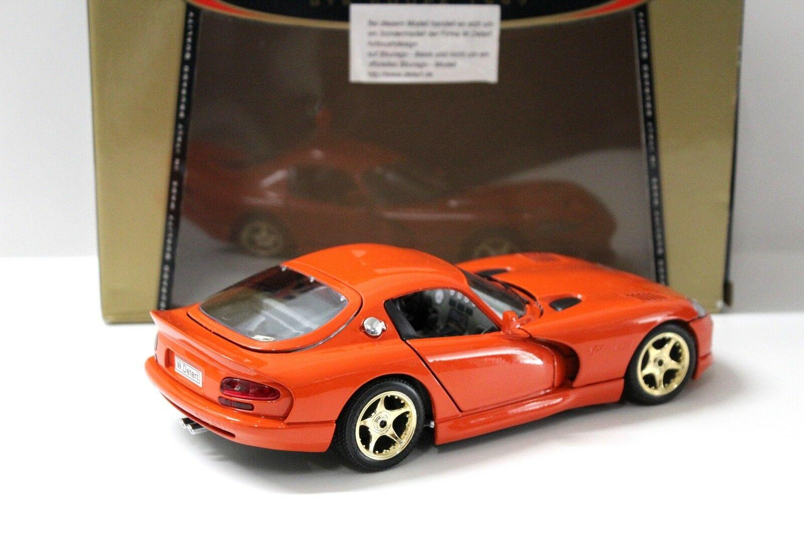 1:18 Bburago Dodge Viper GTS Coupe orange "W.Detert"