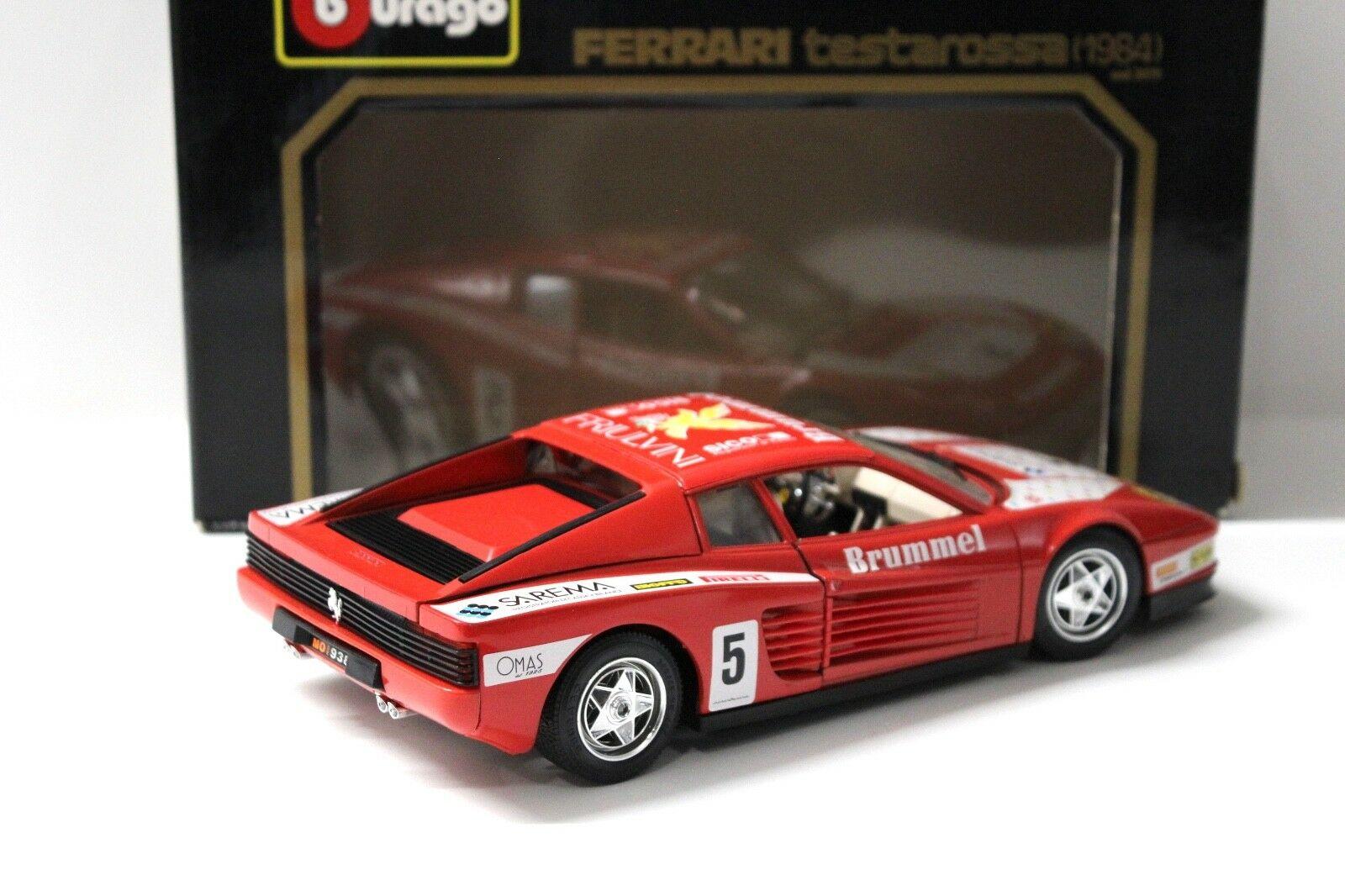 1:18 Bburago Ferrari Testarossa 1984 "BRUMMEL" #5 red