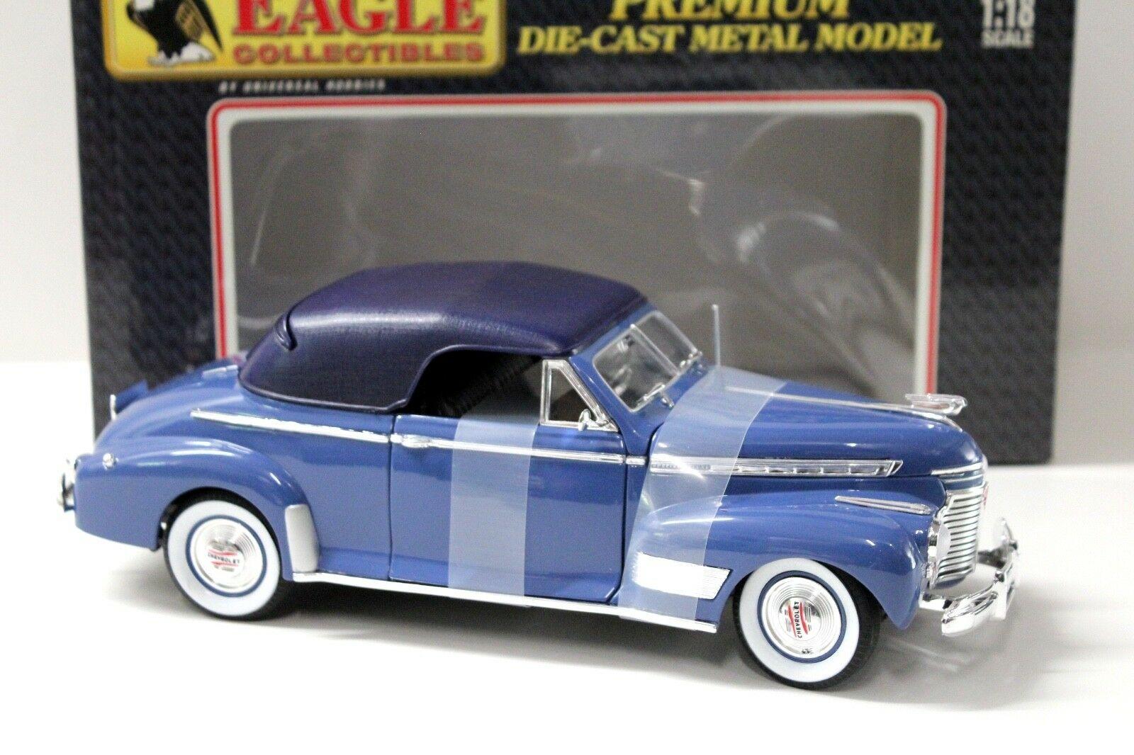 1:18 Eagle Chevrolet Deluxe Convertible 1941 blue