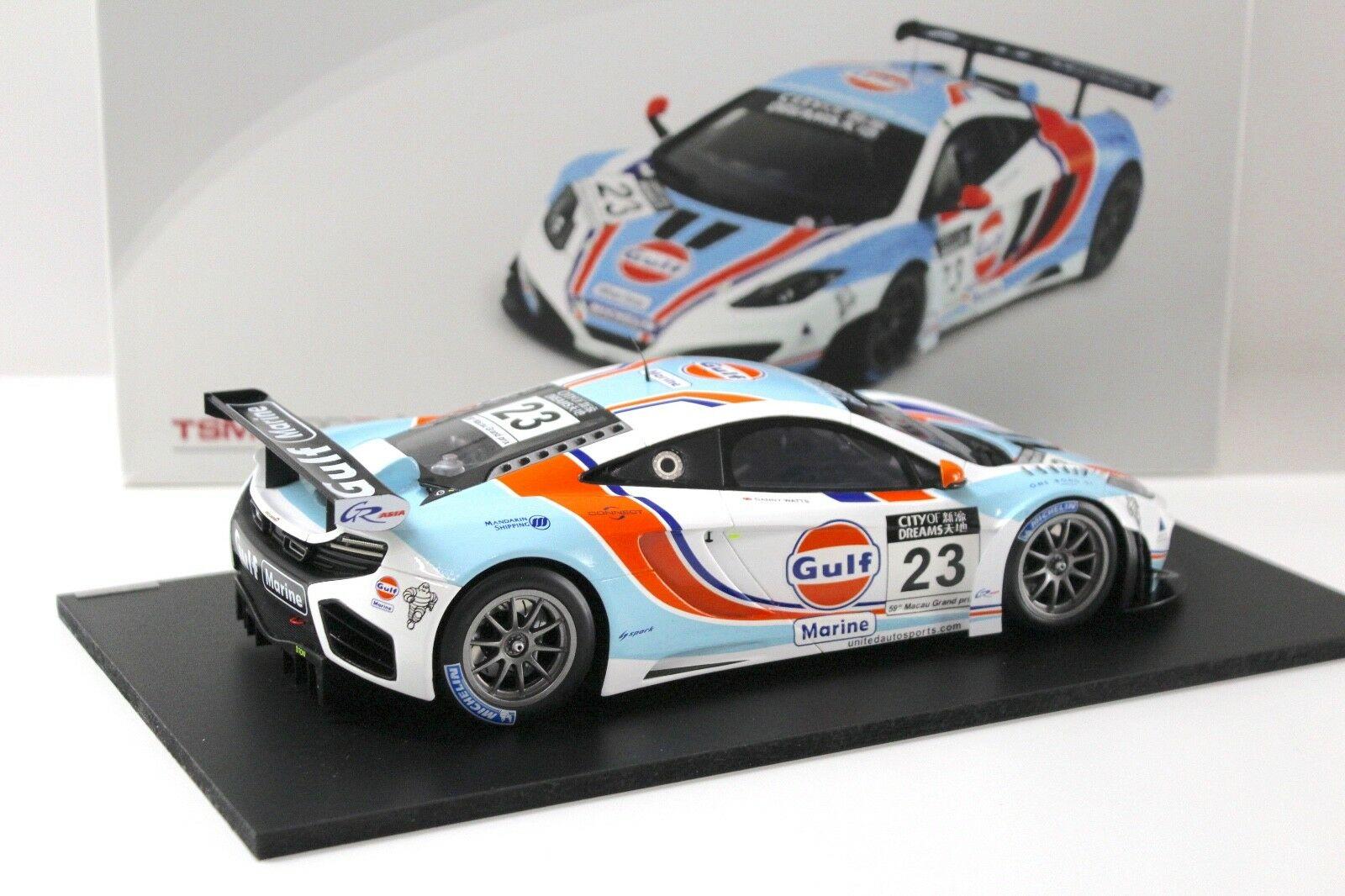 1:18 TSM True Scale McLaren MP4-12C GT3 Macau GT Cup #23 GULF 2012