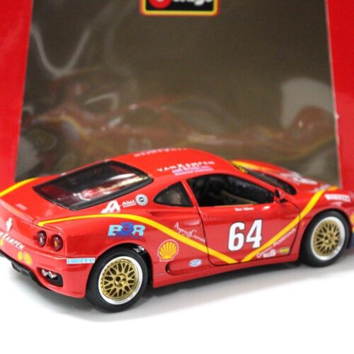 1:18 Bburago Ferrari 360 Modena SCOTTSDALE BBR EDITION BBS WHEELS #64 red