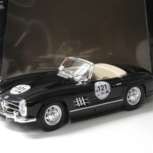 1:18 Bburago Mercedes 300SL Roadster #121 MILLE MIGLIA black