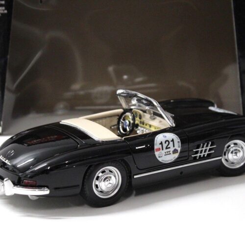 1:18 Bburago Mercedes 300SL Roadster #121 MILLE MIGLIA black