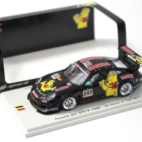 1:43 Spark Porsche 911 GT3 R 24h 2011 HARIBO #888 black