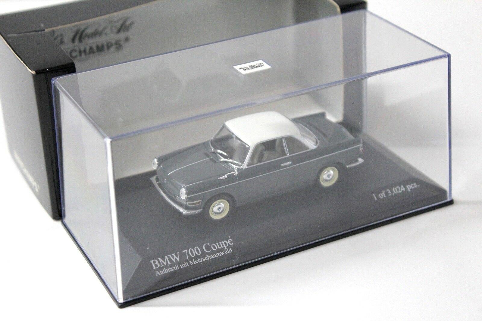 1:43 Minichamps BMW 700 Coupe grey/ white