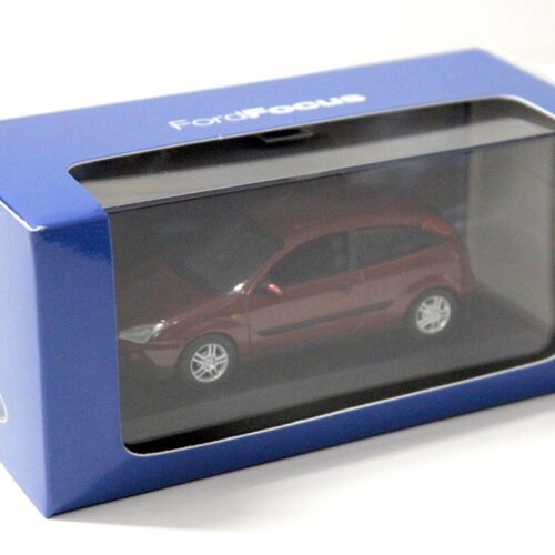 1:43 Minichamps Ford Focus Ghia 1999 dark red DEALER VERSION