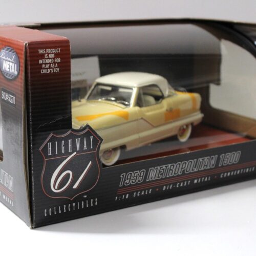 1:18 Highway61 1959 Metropolitan Nash 1500 Coupe yellow/ white