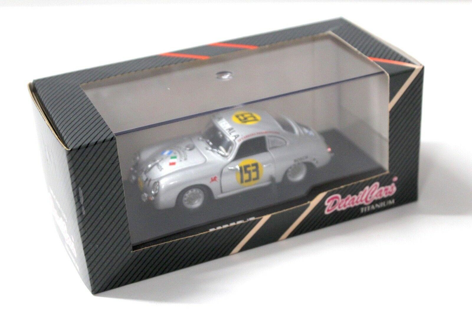 1:43 Detail Cars Porsche 356A Carrera Panamericana #153 silver