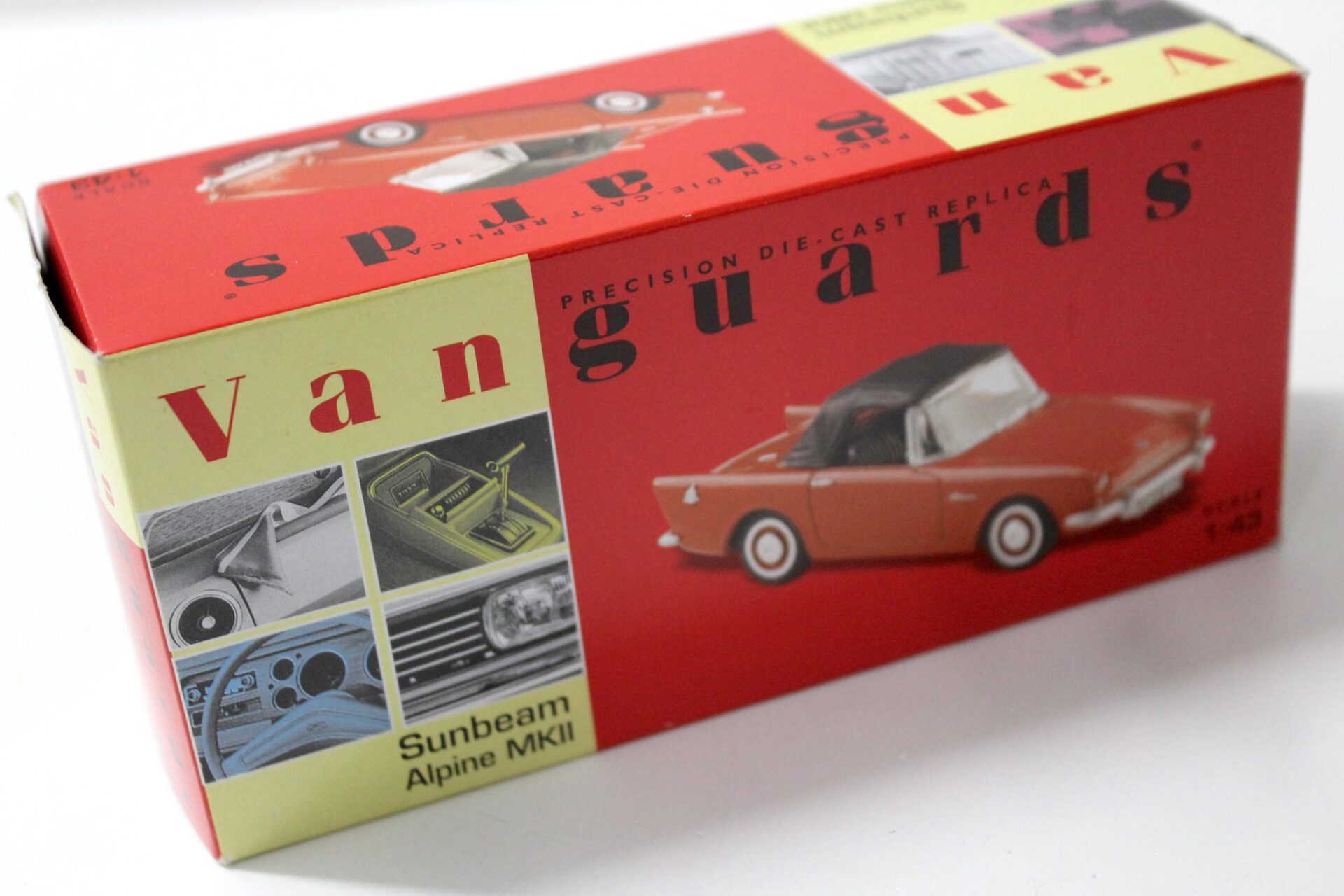 1:43 Vanguards Sunbeam Alpine MKII Carnival red