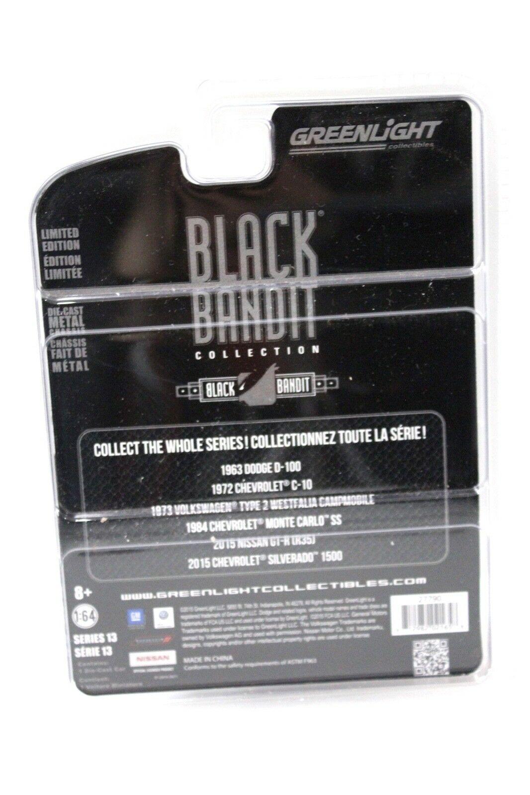 1:64 Greenlight Chevrolet C-10 1972 *BLACK BANDIT*