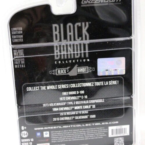 1:64 Greenlight VW T2 Westfalia Camper *BLACK BANDIT*