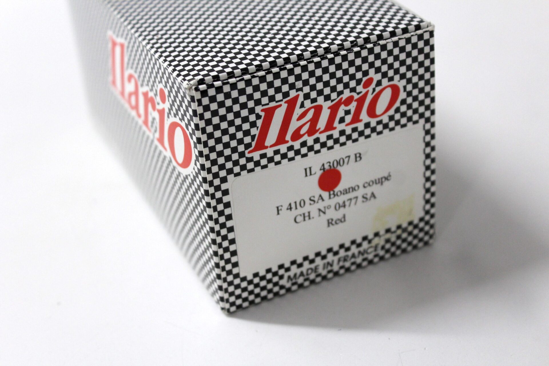 1:43 Ilario Ferrari F 410 SA Boano Coupe CH. N. 0477 SA red