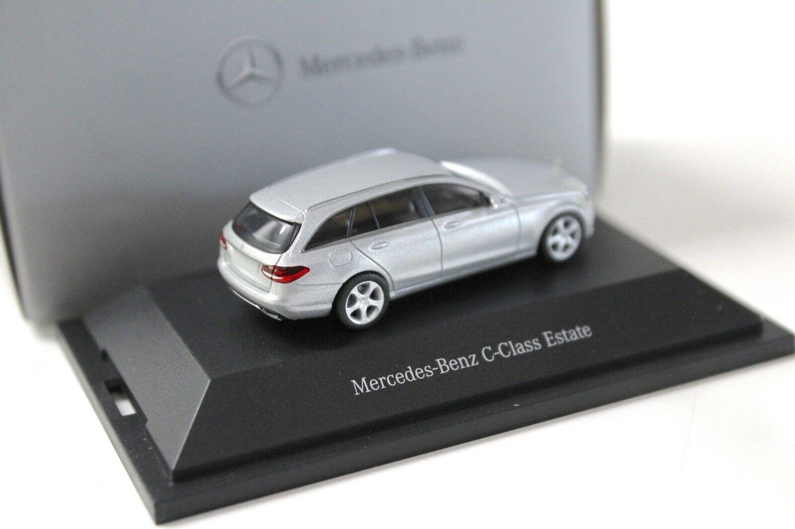 1:87 Herpa Mercedes C-Klasse T-Modell S205 silver DEALER VERSION