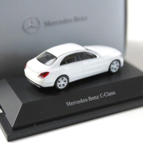 1:87 Herpa Mercedes C-Klasse Sedan W205 white DEALER VERSION