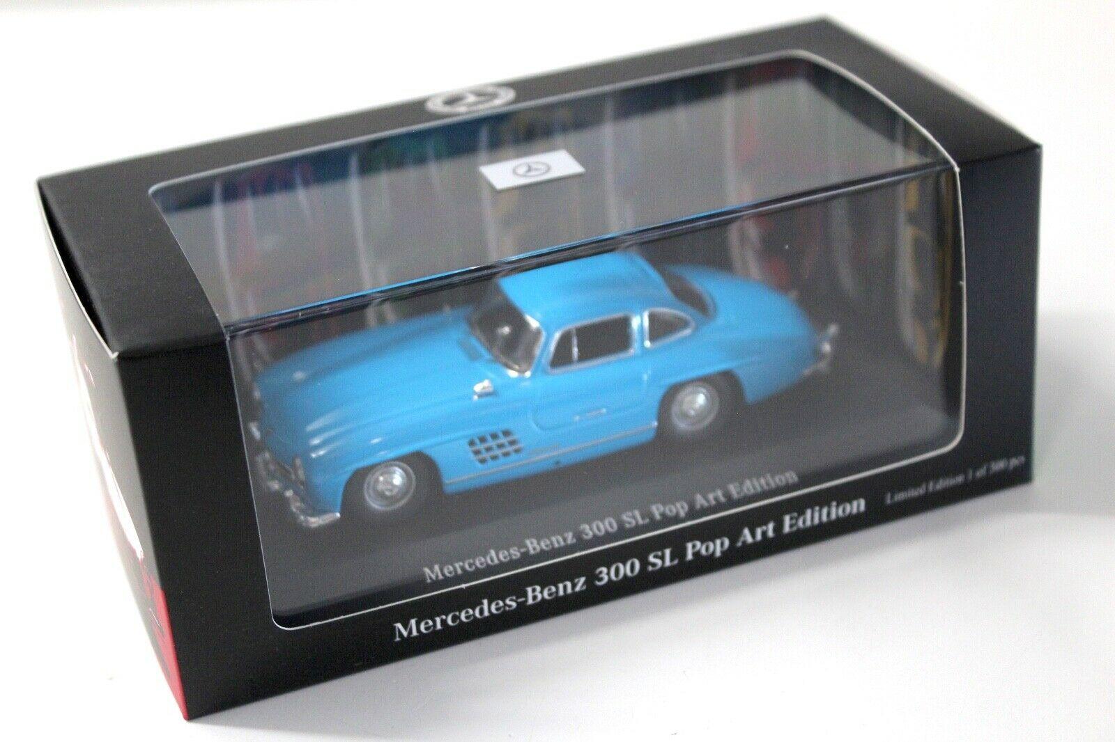 1:43 Premium Collectibles Mercedes 300SL Pop Art blue DEALER VERSION