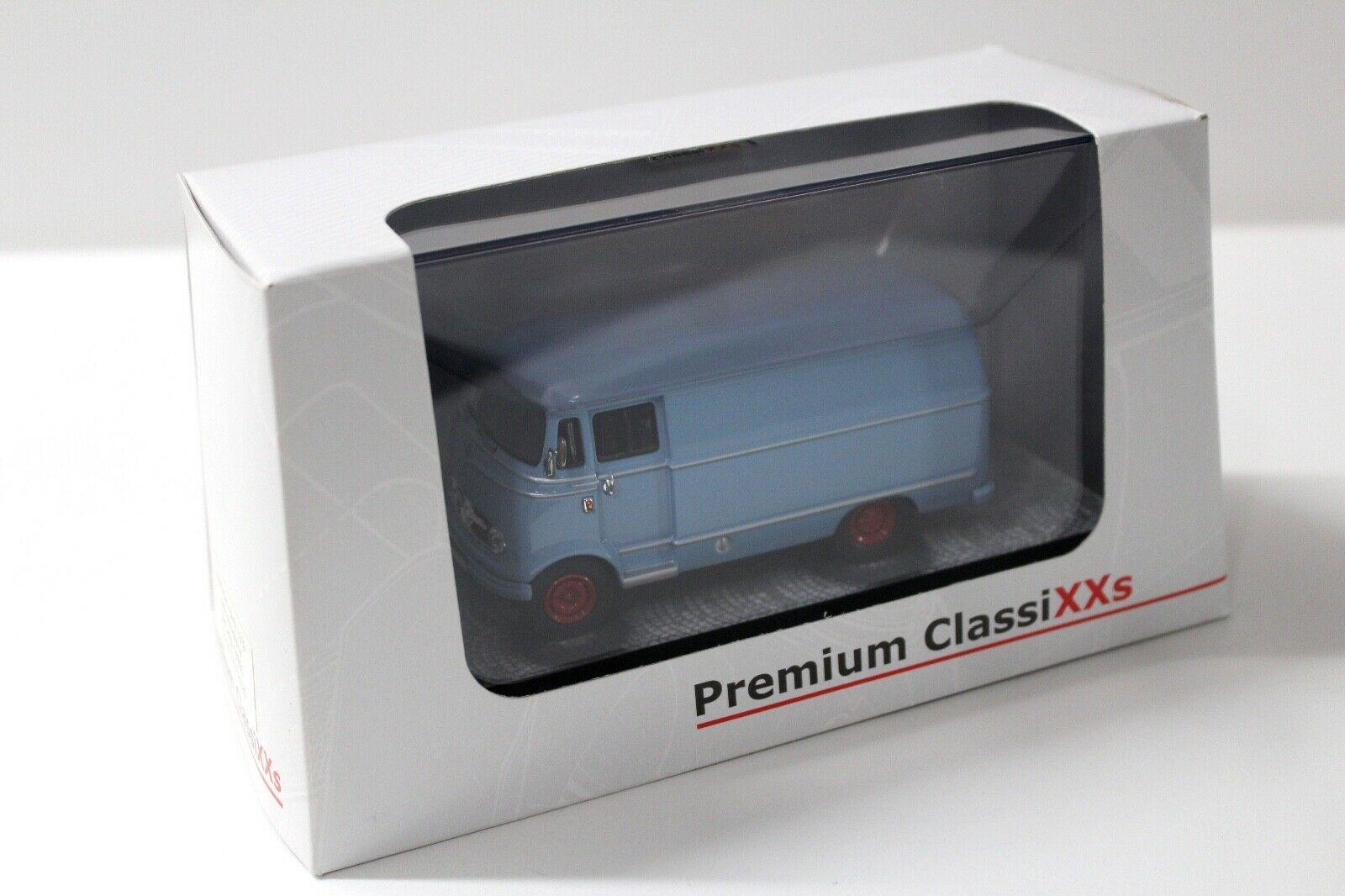 1:43 Premium ClassiXXs Mercedes L319 Van Kasten light blue
