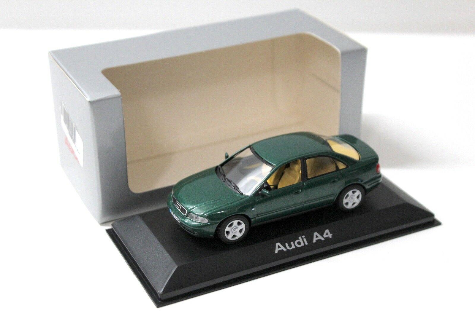 1:43 Minichamps Audi A4 (B5) Sedan green DEALER VERSION