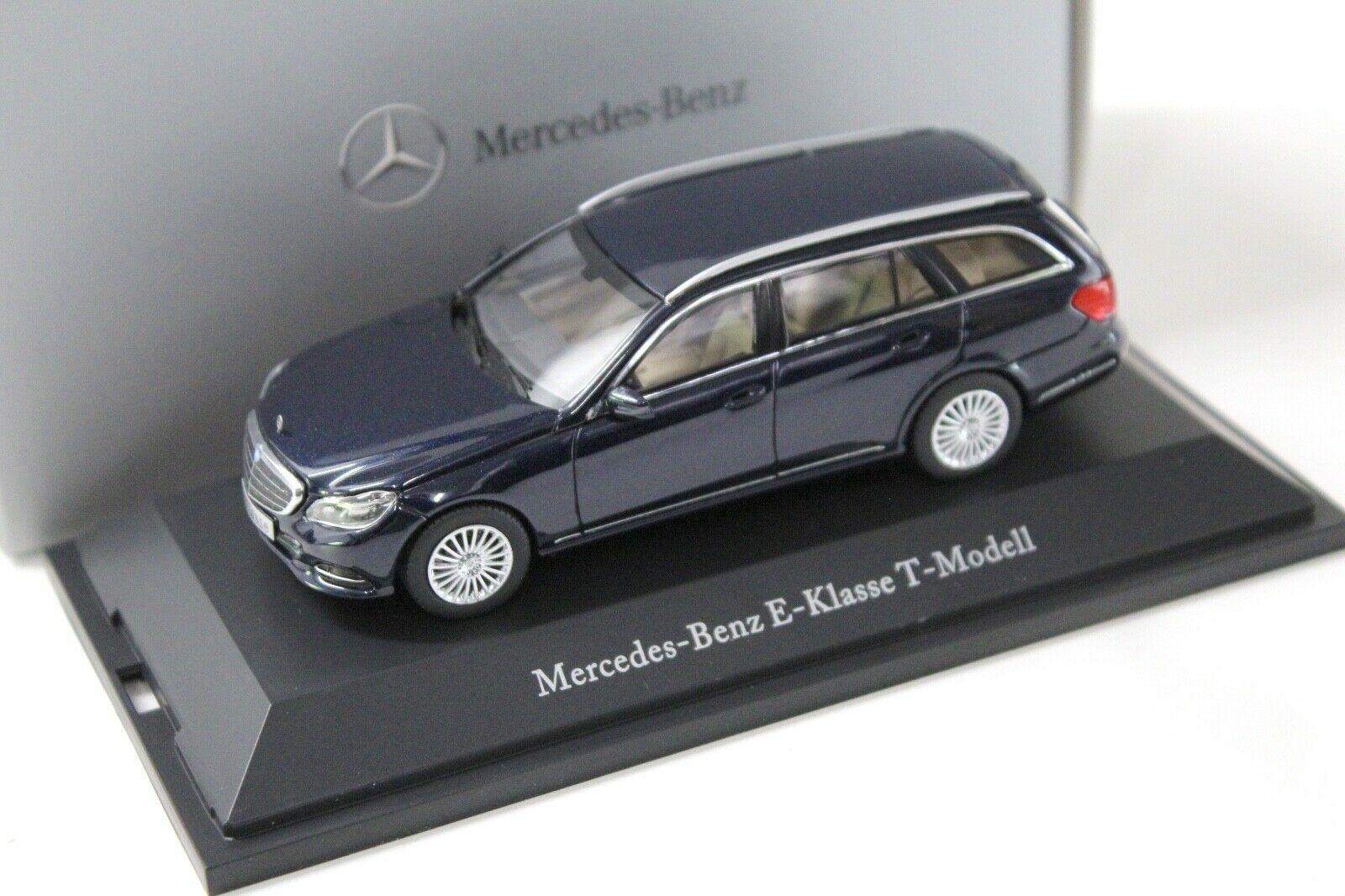 1:43 Kyosho Mercedes E-Klasse T-Modell dark blue DEALER VERSION