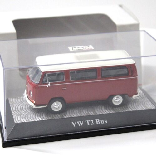 1:43 Premium ClassiXXs VW T2 Bus red/white