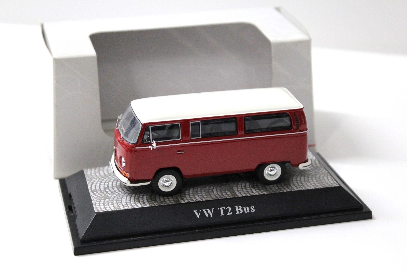 1:43 Premium ClassiXXs VW T2 Bus red/white