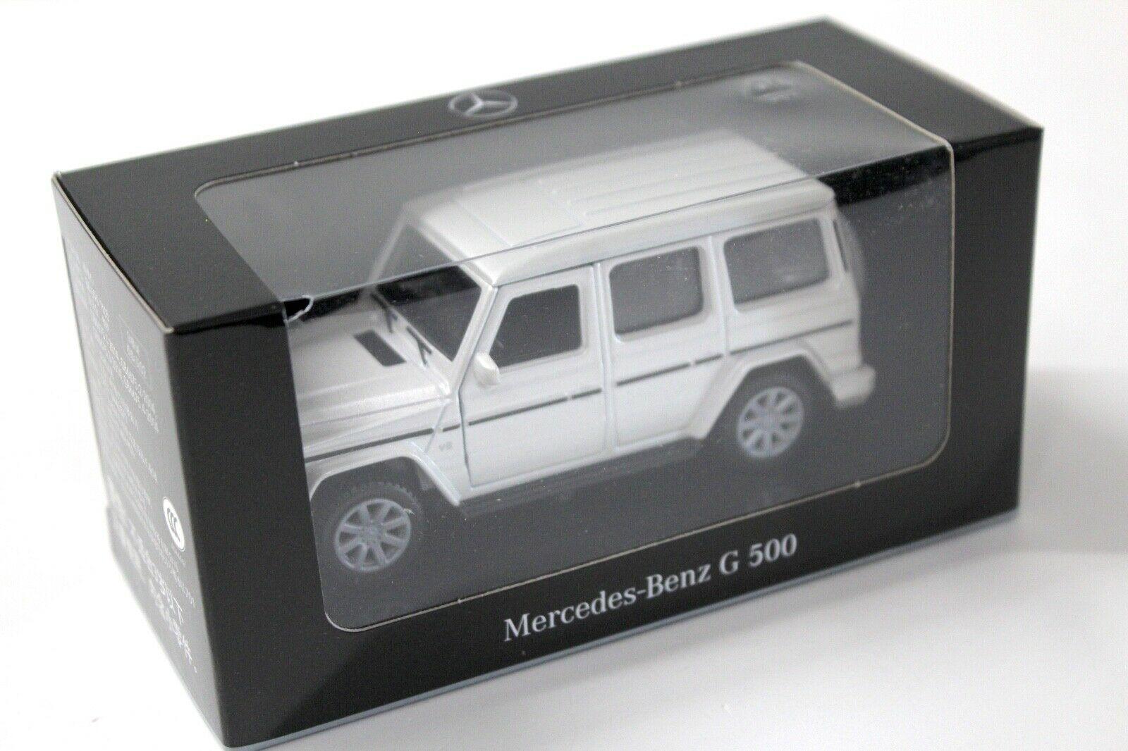 1:43 Maisto Mercedes G500 W463 Pullback white DEALER VERSION