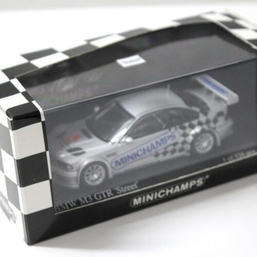 1:43 Minichamps BMW M3 GTR E46 Street "TOY FAIR 2005" silver