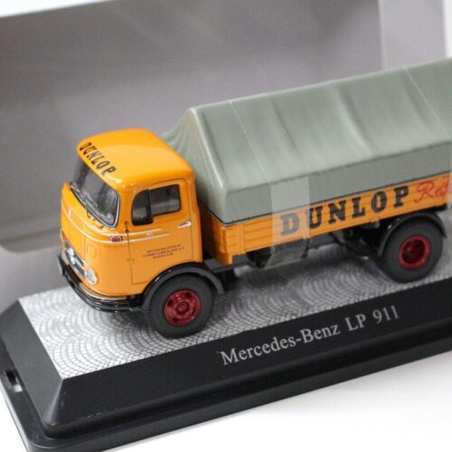1:43 Premium ClassiXXs Mercedes LP 911 Pritsche/ Plane Dunlop Reifen orange