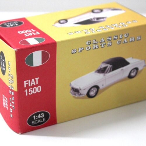 1:43 Atlas By Norev Fiat 1500 Cabriolet white Classic Sport Cars