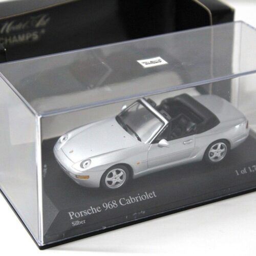 1:43 Minichamps Porsche 968 Cabriolet silver