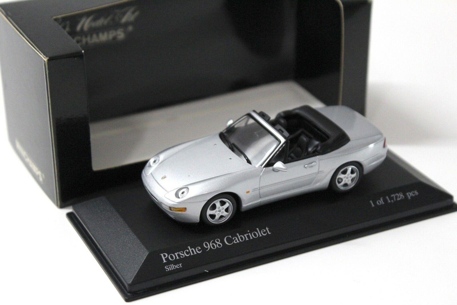 ID 48661 orig.jpg 1:43 Minichamps Porsche 968 Cabriolet silver