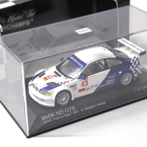 1:43 Minichamps BMW M3 GTR E46 ALMS Petit LM #43 Müller - Image 3
