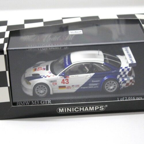 1:43 Minichamps BMW M3 GTR E46 ALMS Petit LM #43 Müller - Image 4