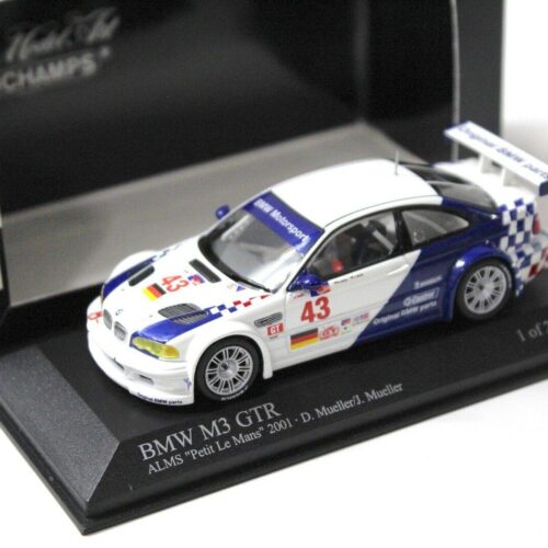1:43 Minichamps BMW M3 GTR E46 ALMS Petit LM #43 Müller - Image 1