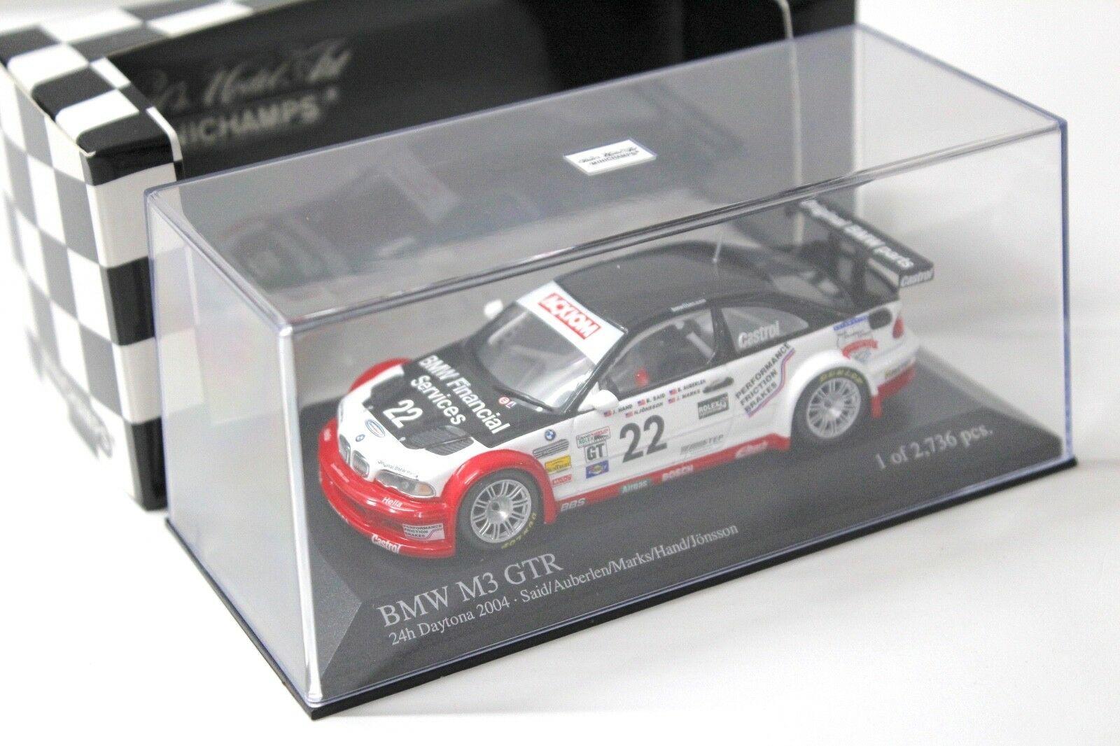 1:43 Minichamps BMW M3 GTR ALMS 24h Daytona 2004 Said #22