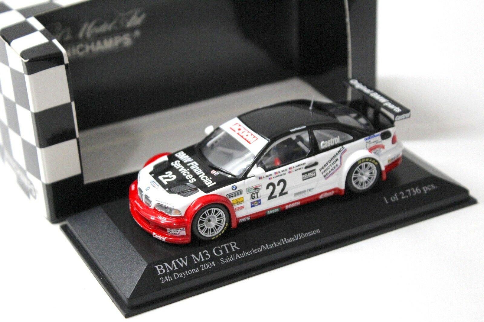 1:43 Minichamps BMW M3 GTR ALMS 24h Daytona 2004 Said #22