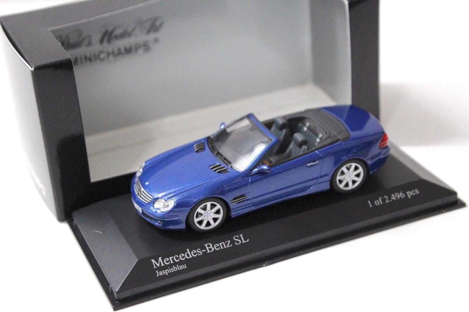 ID 48704 orig.jpg 1:43 Minichamps Mercedes SL Convertible 2001 blue