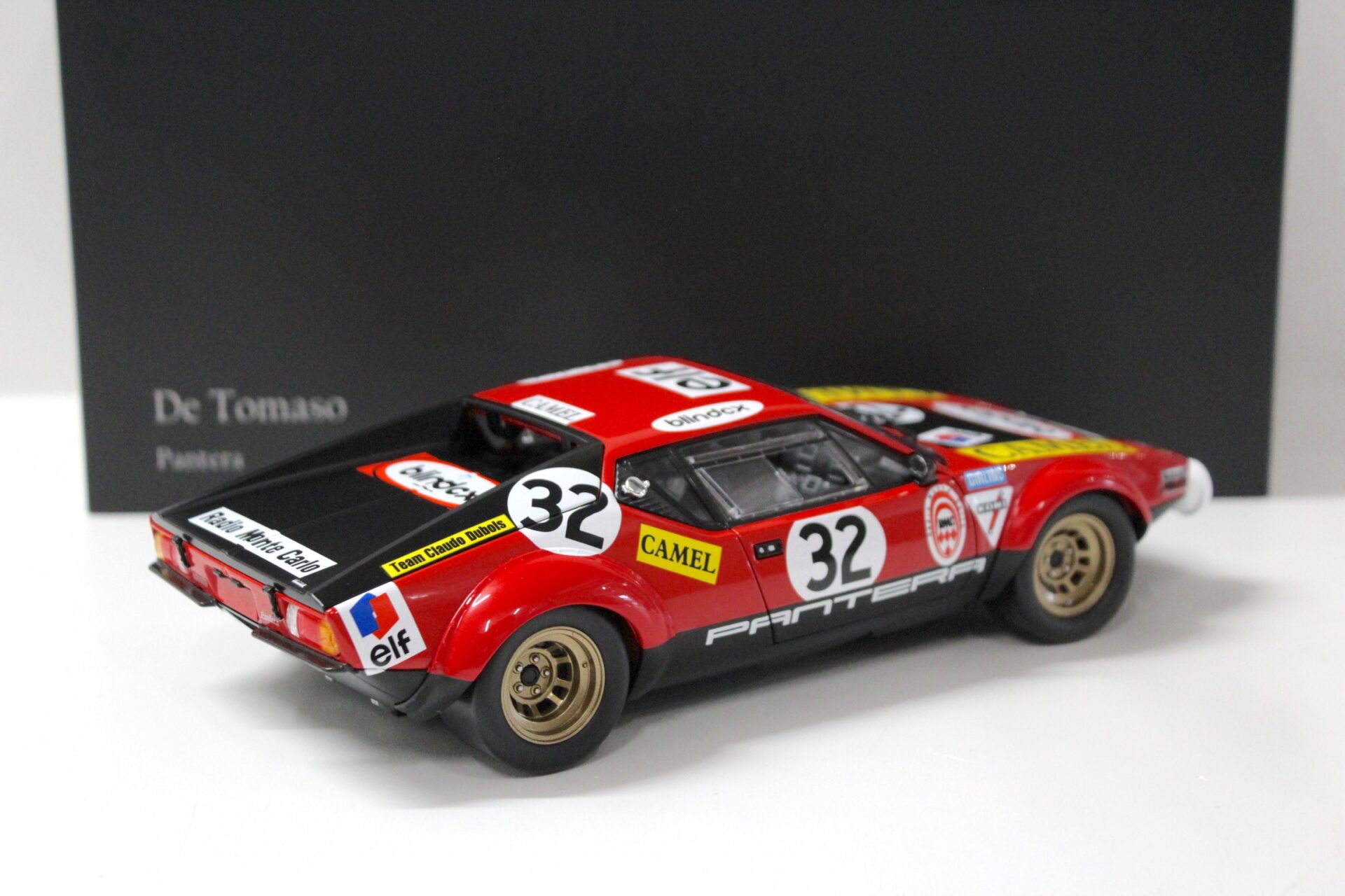 1:18 Kyosho De Tomaso Pantera 1972 Le Mans #32 red/ black