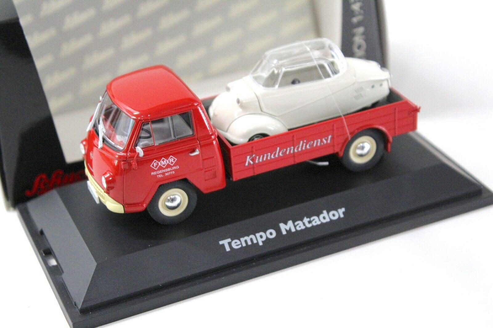 ID 48831 orig.jpg 1:43 Schuco Tempo Matador Pritsche red Kundendienst Messerschmitt