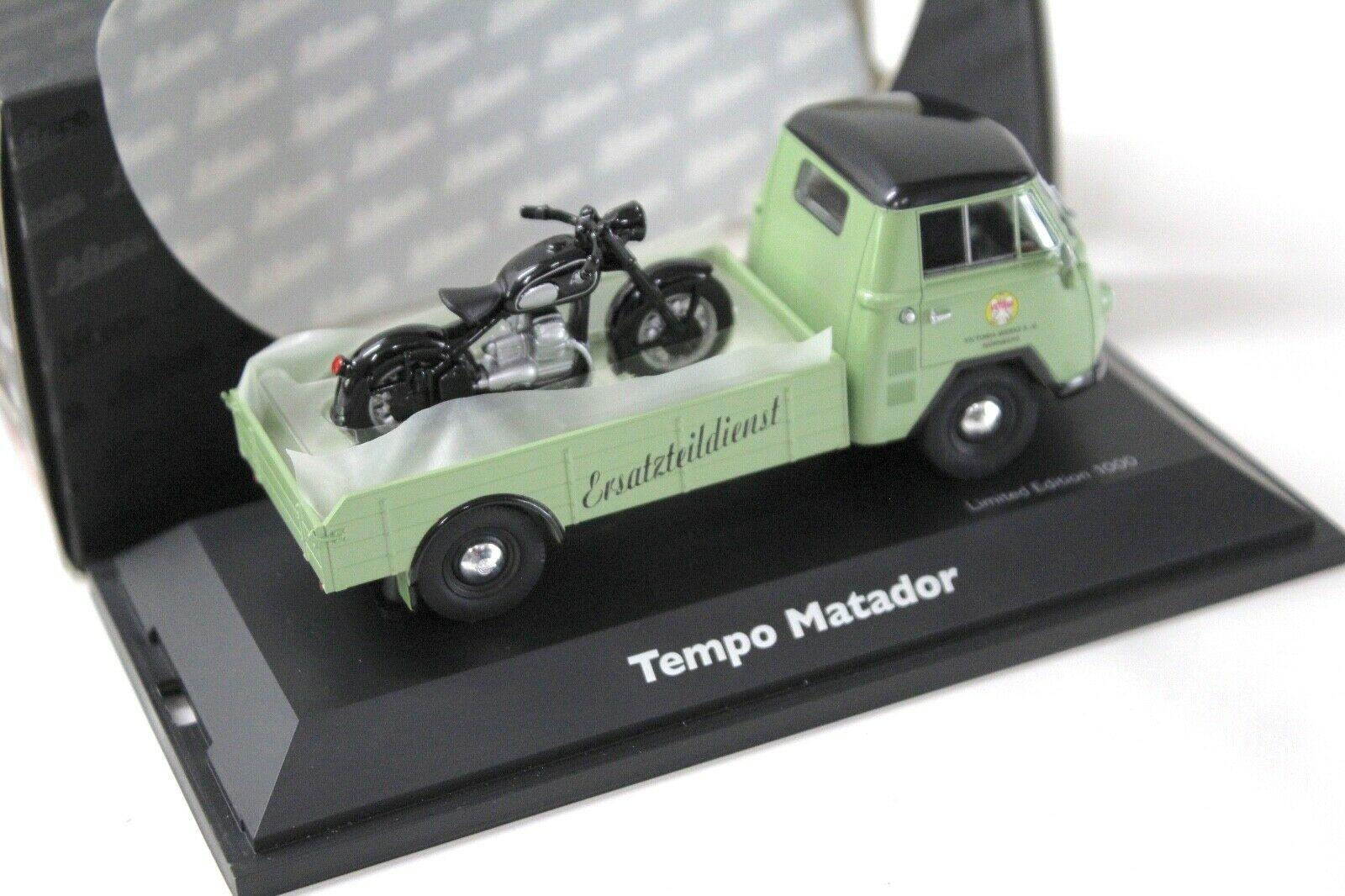 1:43 Schuco Tempo Matador Pritsche green Ersatzteildienst Victoria