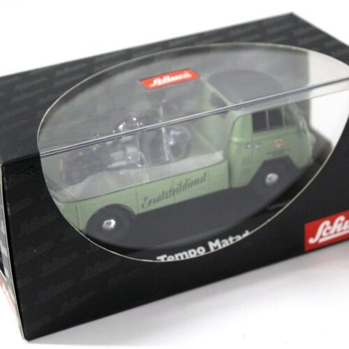 1:43 Schuco Tempo Matador Pritsche green Ersatzteildienst Victoria