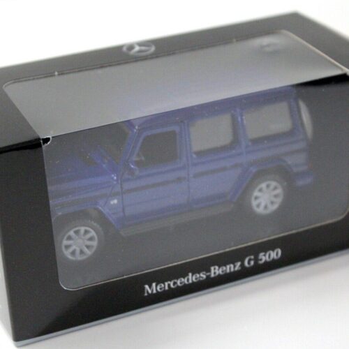 1:43 Maisto Mercedes G500 W463 Pullback blue DEALER VERSION