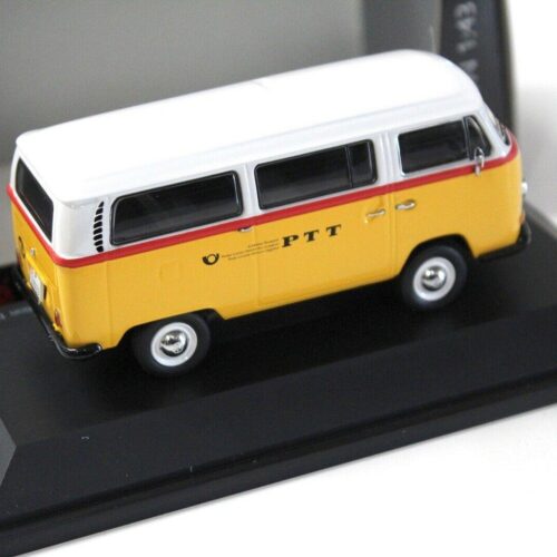 1:43 Schuco Volkswagen VW T2a PTT Schweizer Reisepost yellow