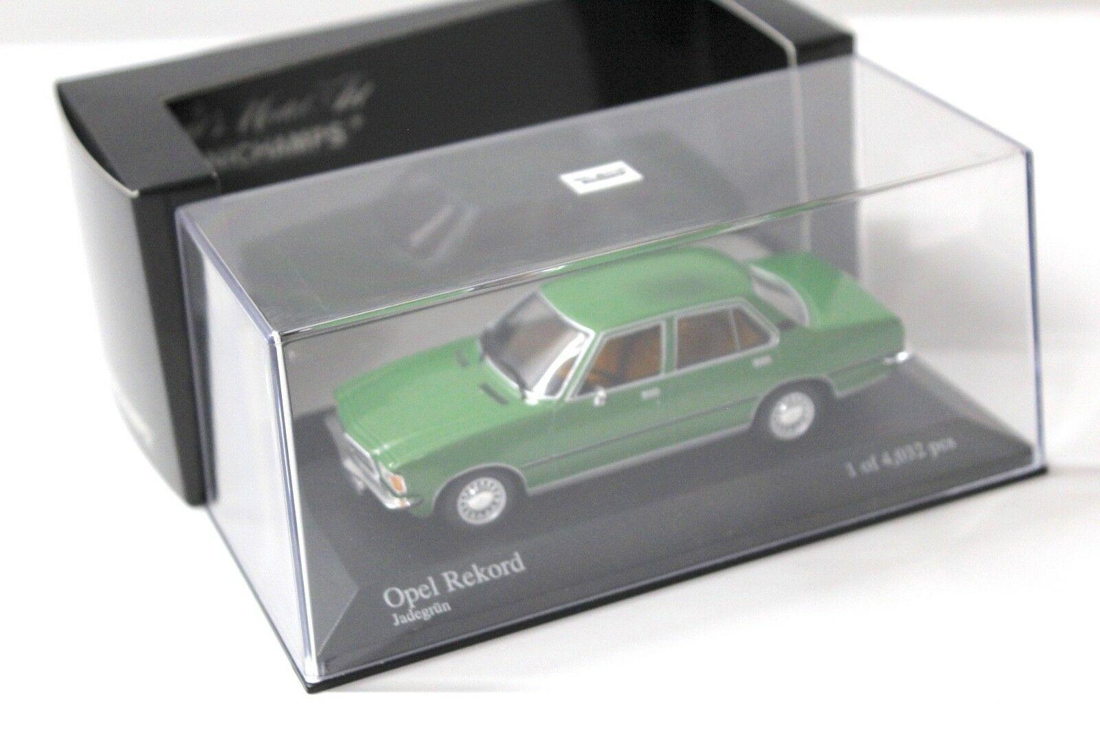 1:43 Minichamps Opel Rekord Limousine 1975 Jade green