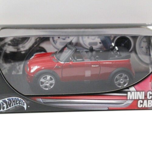 1:18 Hot Wheels Mini Cooper Convertible red