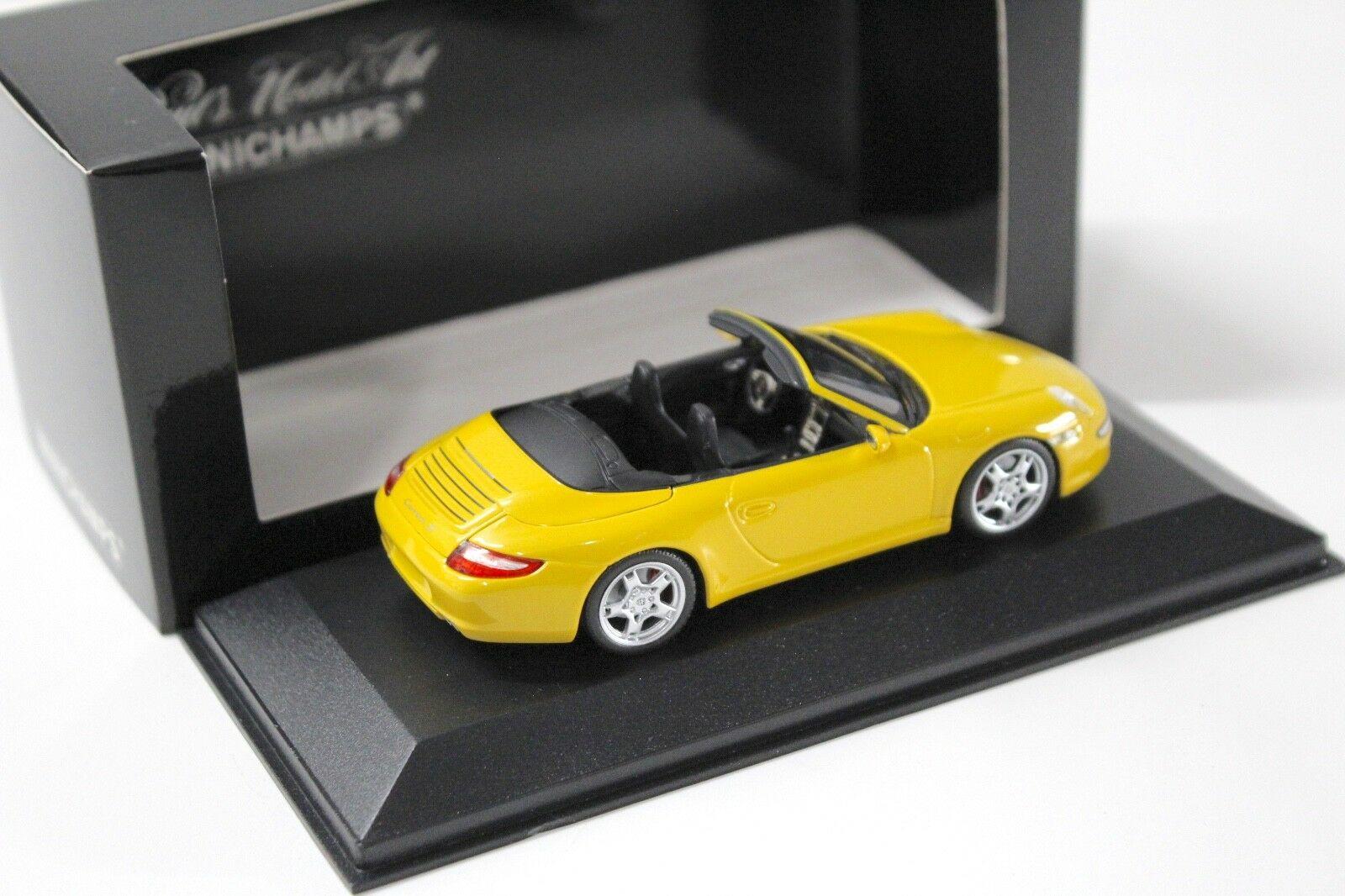1:43 Minichamps Porsche 911 997 Carrera S Cabriolet yellow