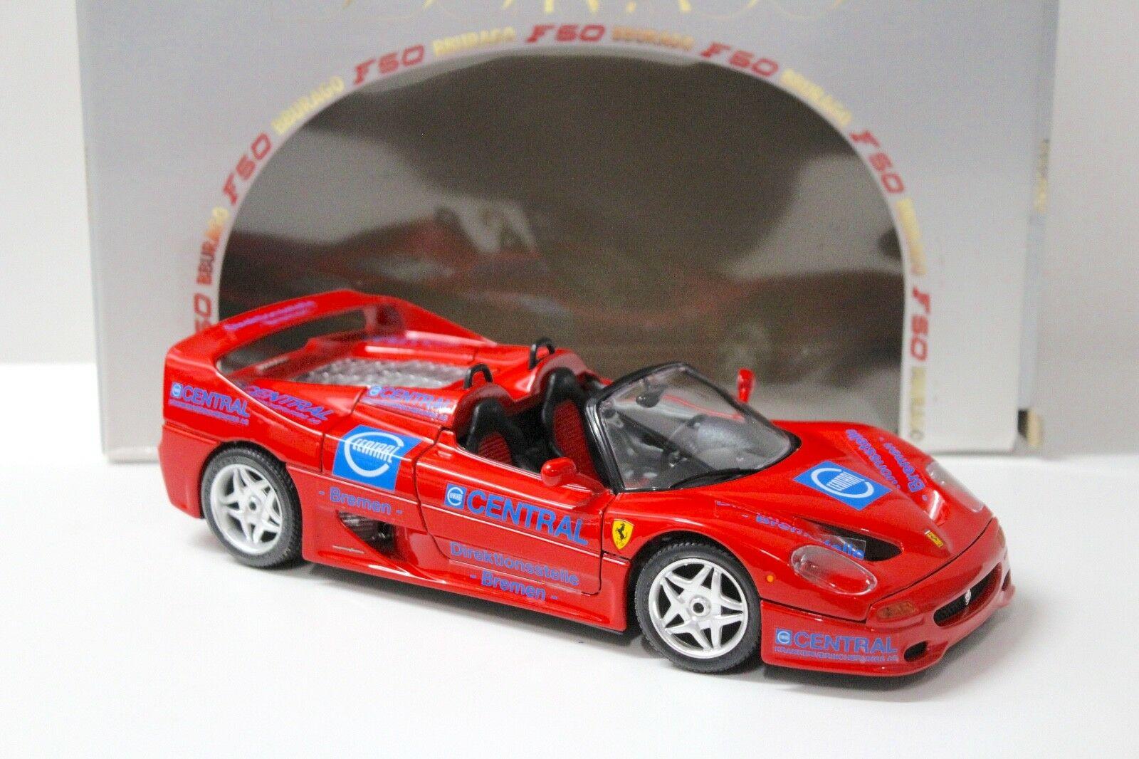 1:18 Bburago Ferrari F50 Spyder "CENTRAL" red
