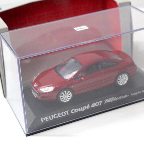 1:43 Norev Peugeot 407 Coupe Prologue Concept Geneve red - Image 3